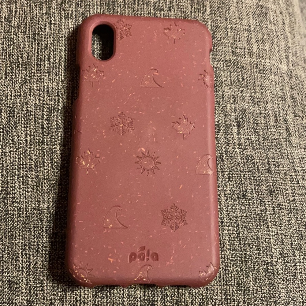 Dark red iPhone XR Pela case